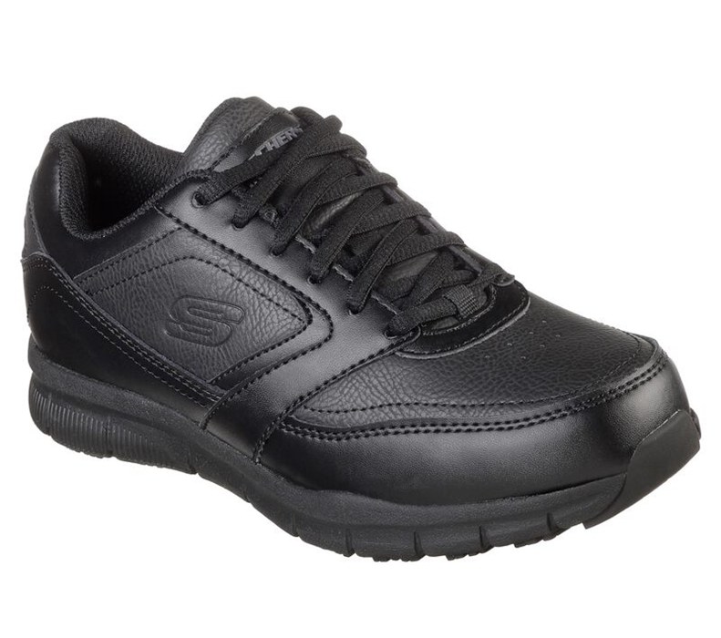 Skechers Dam Svarta Snörskor - Work Relaxed Fit: Nampa - Wyola Sr - Sverige (LARQM-7965)
